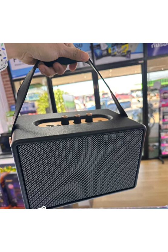 VİNTAGE DERİ BLUETOOTH SPEAKER KABLOSUZ ŞARJLI HOPARLÖR