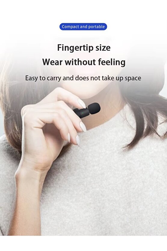 ANDROİD UYUMLU KABLOSUZ TEKLİ YAKA MİKROFONU TYPE C GİRİŞLİ YOUTUBE VİDEO CANLI YAYIN