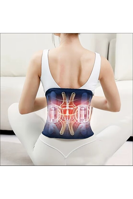 ŞARJLI ISITMALI BEL BOYUN KARIN BACAK MASAJ KEMERİ KAS ÇALIŞTIRICI MASAJ ALETİ