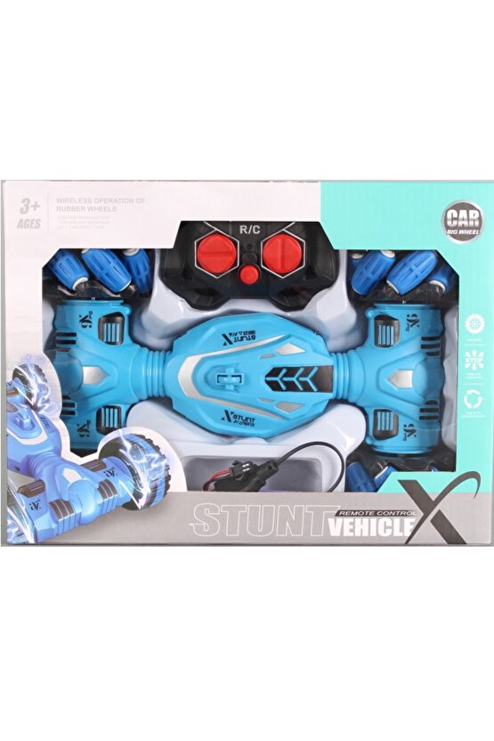 DRİFT ARABA YAN YAN GİDEN LED IŞIKLI UZAKTAN KUMANDALI 360 DERECE DÖNEN STUNT RC ARABA