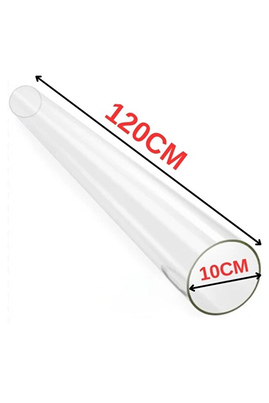 120x10x2,2 cm PELET SOBA CAMI BÜYÜK BOY 120CM SOBA CAMI BORU TİPİ CAM PELET SOBASI CAM BORU