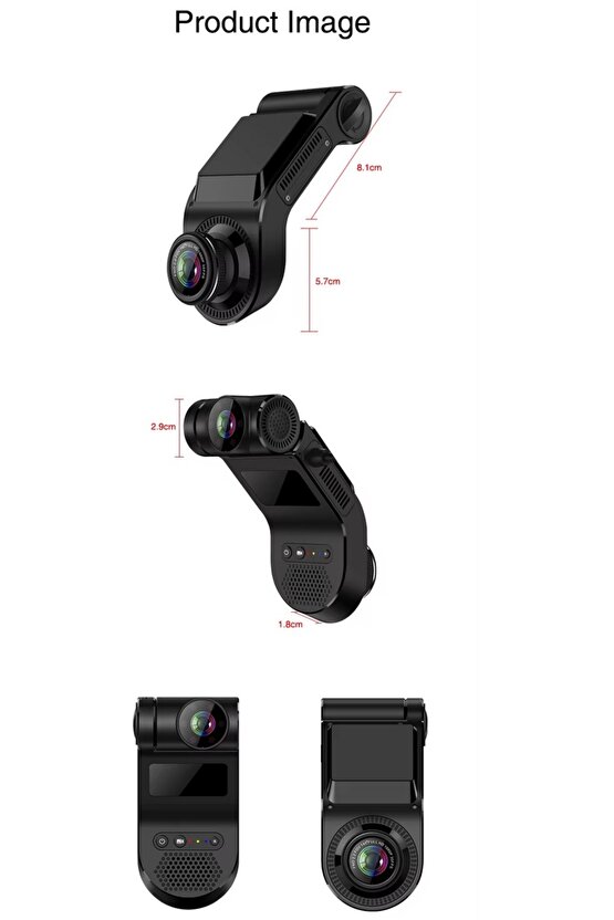 4G+WİFİ ARAÇ KAMERASI PANİK BUTONLU GPS Lİ SİM KARTLI ARAÇ İÇİ ÇİFT KAYIT KAMERA TAKSİ DOLMUŞ TIR