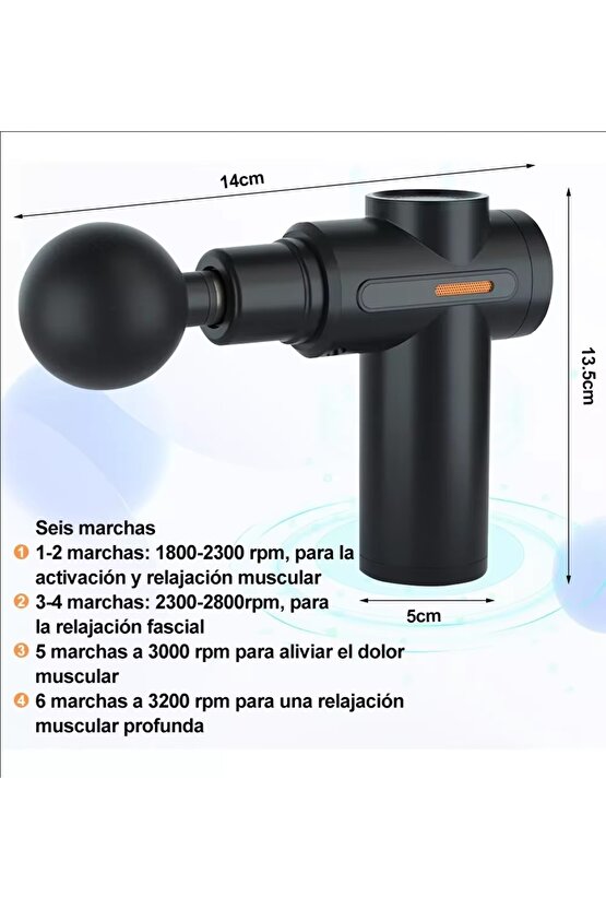 MİNİ MASAJ TABANCASI TİTREŞİMLİ 4 BAŞLIKLI 6 KADEMELİ TYPE C GİRİŞLİ ŞARJLI KAS VE VÜCUT MASAJ ALETİ