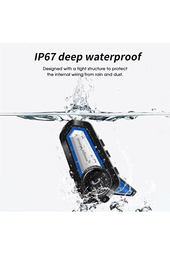 BT31 İNTERCOM SU GEÇİRMEZ FENERLİ BLUETOOTH MOTORSİKLET KULAKLIĞI MOTOSİKLET İNTERKOM KASK KULAKLIK