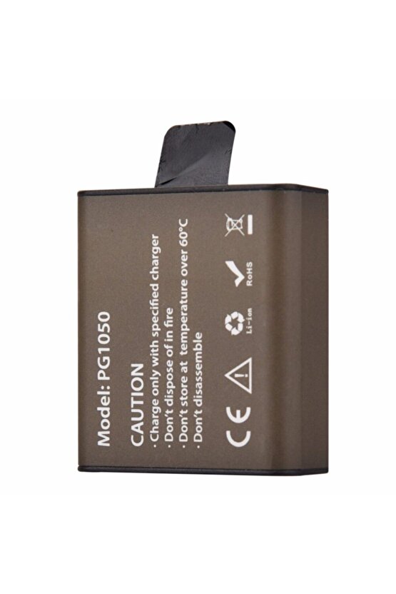 Pg1050 Batarya Eken H9 H9r W9 Aksiyon Kamera Pili 1050 Mah 3.885wh