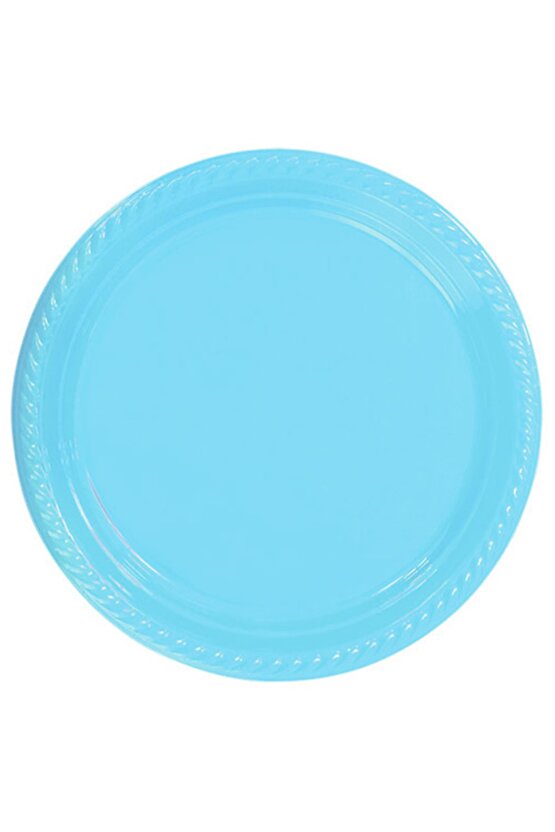 Mavi Plastik Tabak 22 cm 25 Li