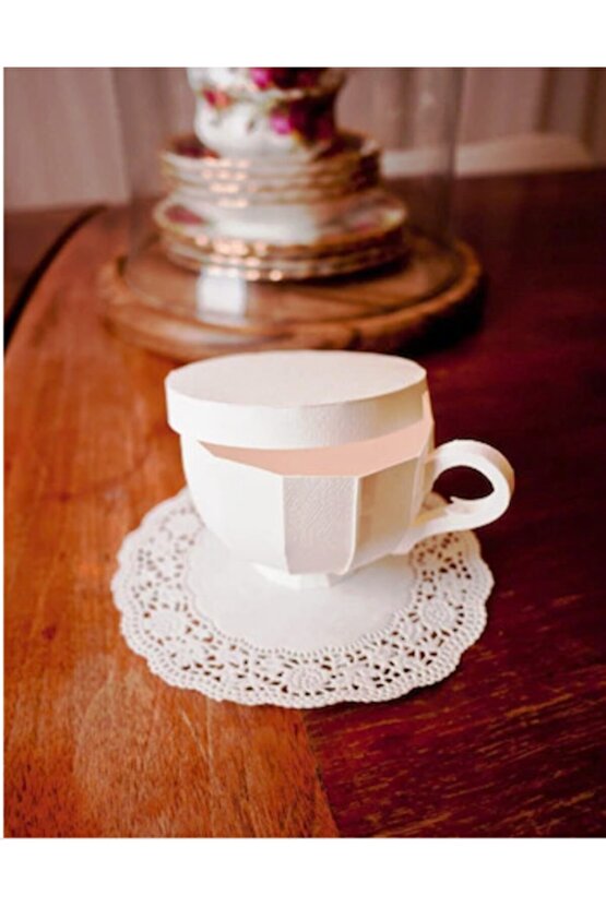 Dantel Kağıt Bardak Altı Çay Kahve Dolesi 9 Cm 500 Lü