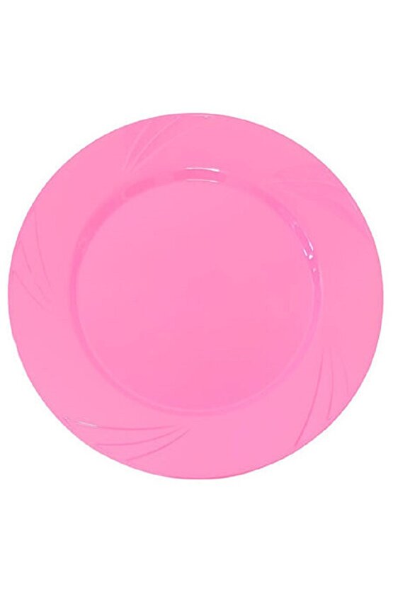 Pembe Kristal Mika Tabak 6 Adet