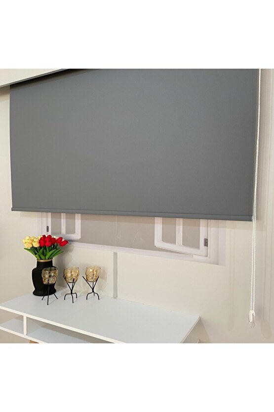 Stor Perde Antrasit Gri Modern Güneşlik Stor 1.kalite