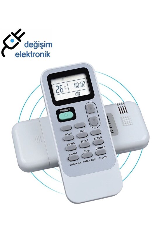 Arçelik 12210p  Uyumlu Mobil Portatif Klima Kumandası