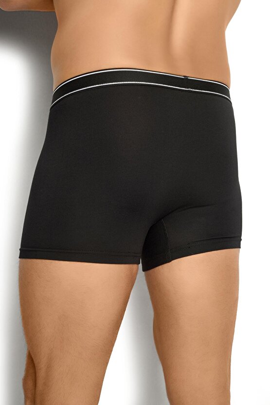 Erkek Siyah Likralı Boxer 277