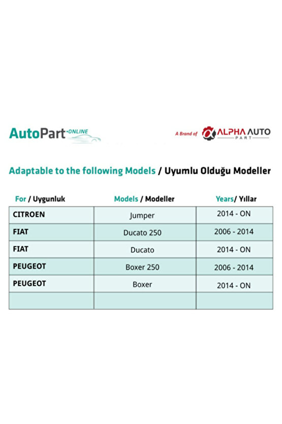 Ducato, Boxer, Jumper Için Ayna Sinyali Beyaz- Sağ-sol-set