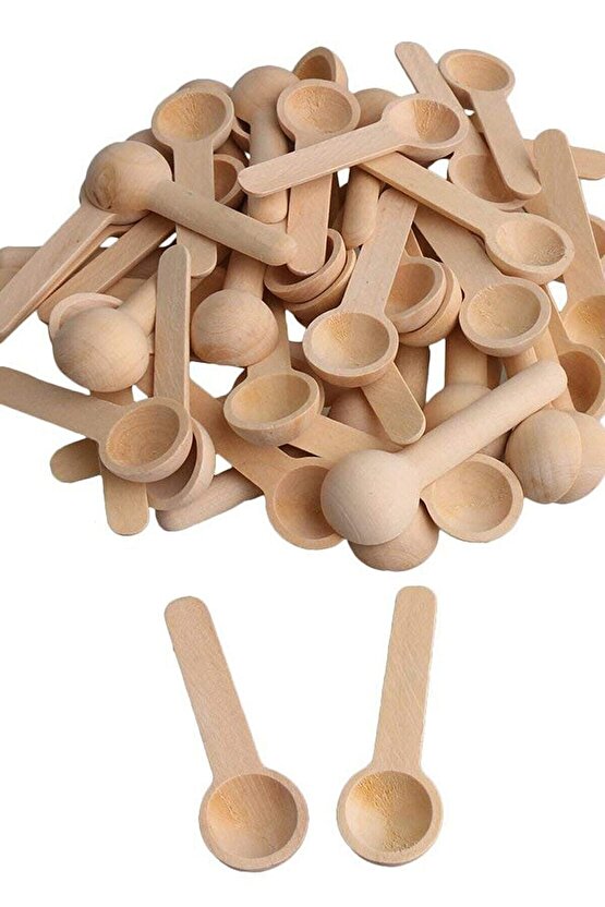 6 Adet Ahşap Baharat Kaşığı 10cm(6 Adet)
