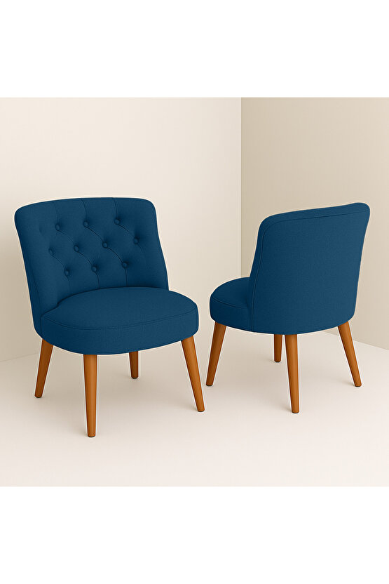 İkili Berjer Koltuk Mavi - Çay Seti Koltuk Takımı