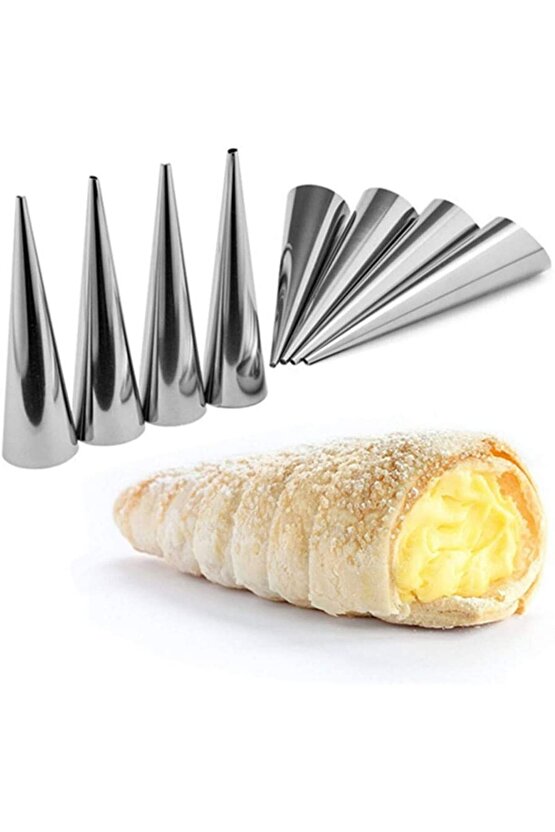 Korne Kalıbı Torpil Huni Tatlı Kalıbı 12 Cm 20 Adet