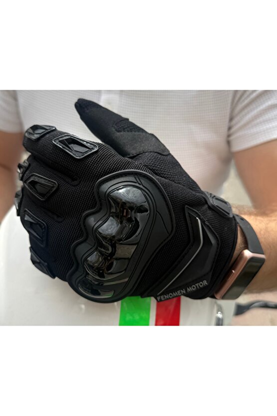 1’nci Kalite 10 Parmak Telefon Dokunmatik Özellikli Motorcu Eldiveni. Yazlık Motosiklet Eldiveni