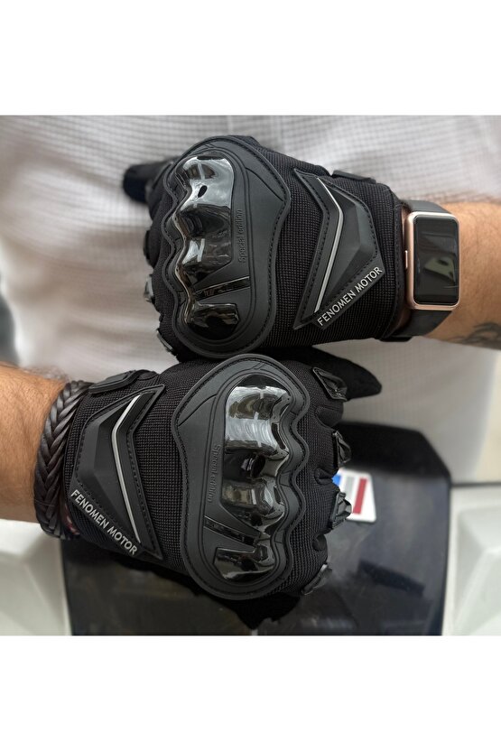 1’nci Kalite 10 Parmak Telefon Dokunmatik Özellikli Motorcu Eldiveni. Yazlık Motosiklet Eldiveni