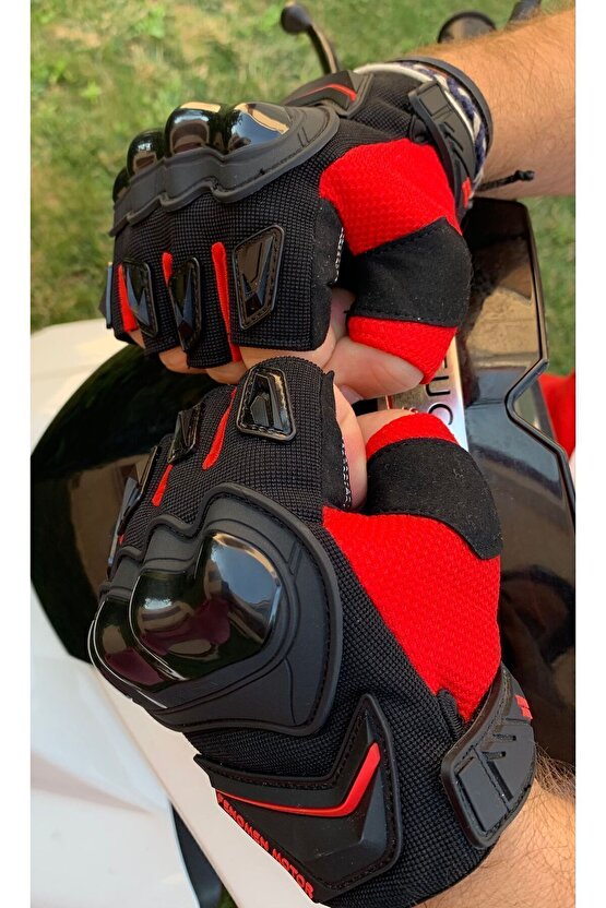 Birinci Kalite Yazlık Kısa Motosiklet Eldiveni