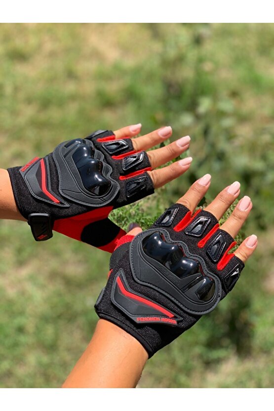 Birinci Kalite Yazlık Kısa Motosiklet Eldiveni