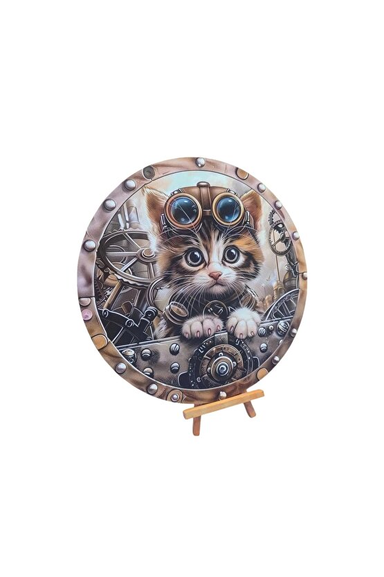 Şımartan Kedili Duvar Tablosu