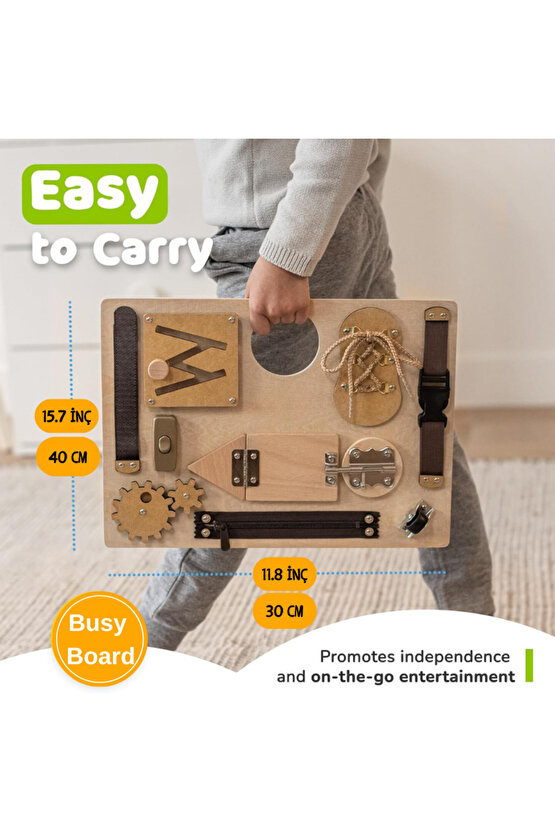 Aktivite Tahtası, İnce Motor Becerilerini Geliştirmek İçin 10 Aktiviteli Duyusal Oyuncak