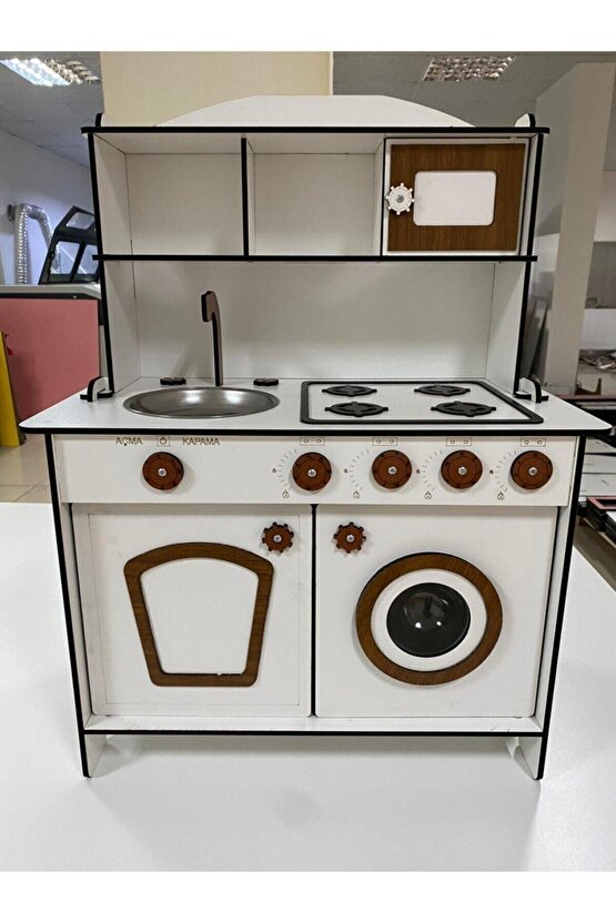 Oyuncak Mutfak, 6mm Çocuk Oyun Mutfağı, 3 Yaş Ve Üzeri Erkek Kız Çocuklar Için Gerçekçi Mutfak Seti