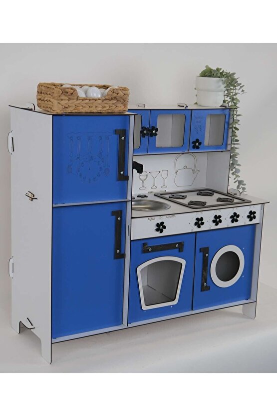 Ahşap Oyuncak Mutfak Buzdolaplı