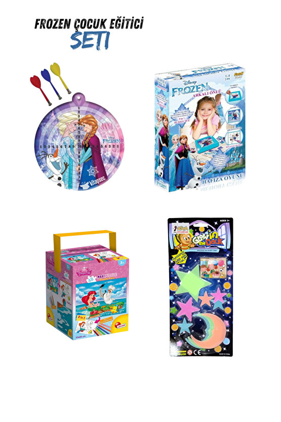Frozen Çocuk Eğitici Seti 4lü Set