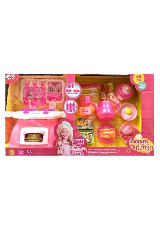 Mutfak Seti 22 Parça Benim Mutfağım Ocaklı Büyük Kutuda 8930-3