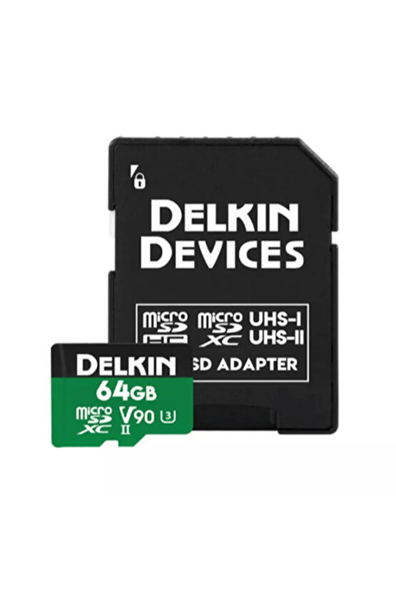 Delkin 64gb Power Uhs-ıı (v90) Micro Sd Hafıza Kartı