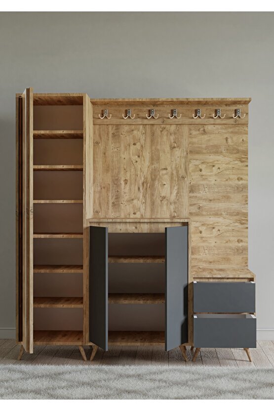 Lora Portmanto Atlantik Çam-Antrasit