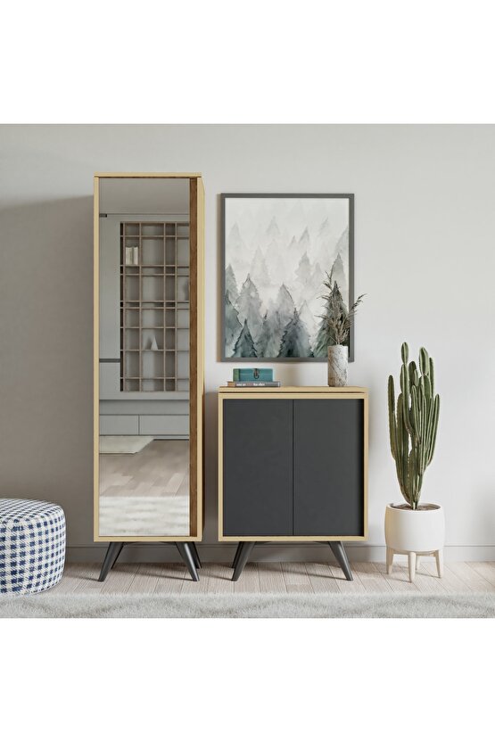 Şimal Aynalı Vestiyer Meşeantrasit