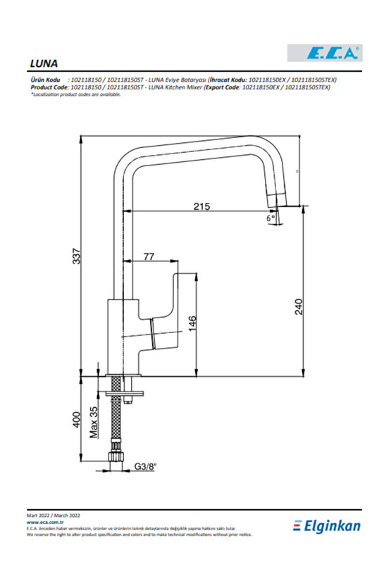 Luna Eviye Mutfak Bataryası Hareketli Uçlu 102118049