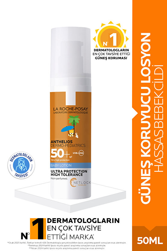 Anthelios Baby Milk Spf50+ Güneş Koruyucu 50 ml
