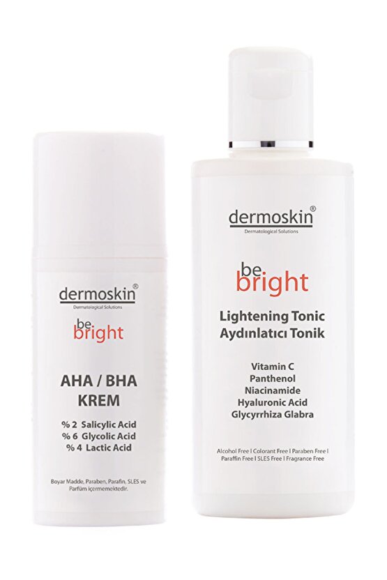 Be Bright AHA BHA 33 ml + Be Bright Aydınlatıcı Tonik  200 ml -2li Avantaj Paket