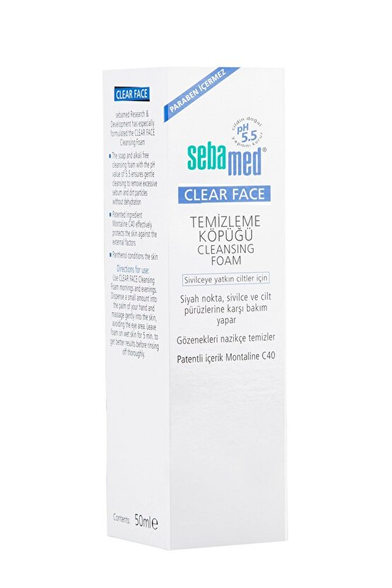 Clear Face Yüz Temizleyici Köpük 50 ml 4103040020536