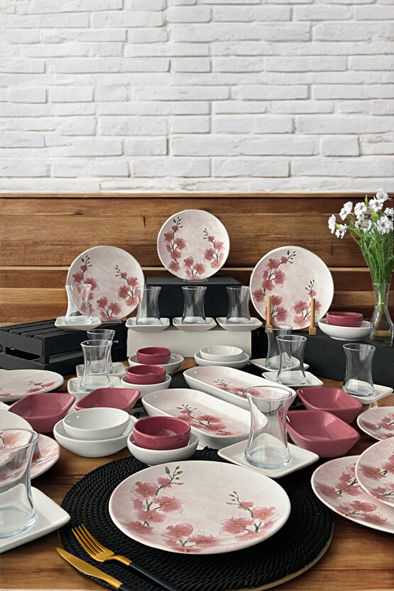 Fiore 54 Parça 12 Kişilik Kahvaltı Takımı