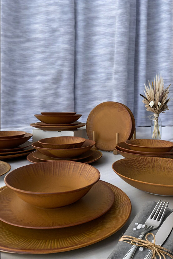 Zenith Savana 24 Parça 6 Kişilik Porselen Yemek Takımı