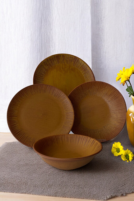 Zenith Savana 24 Parça 6 Kişilik Porselen Yemek Takımı