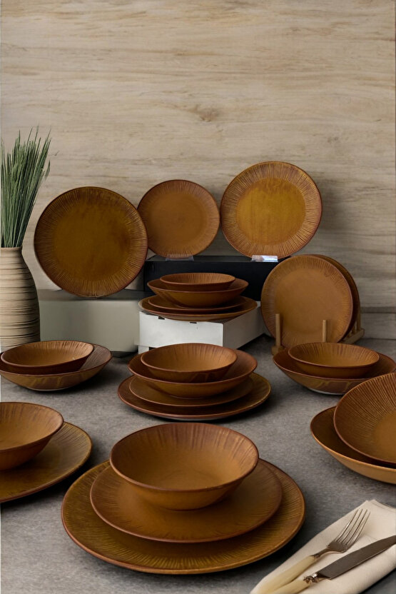 Zenith Savana 24 Parça 6 Kişilik Porselen Yemek Takımı