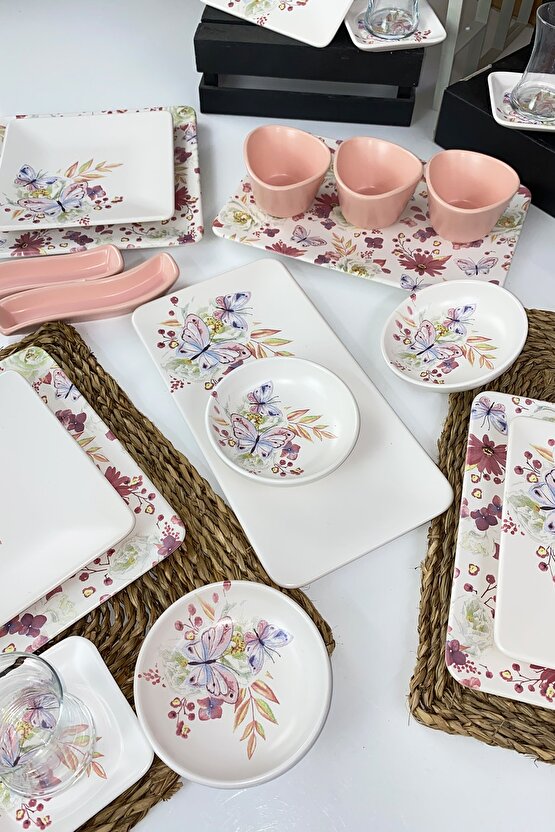 Siera Bahar Serisi 34 Parça 6 Kişilik Kahvaltı Takımı