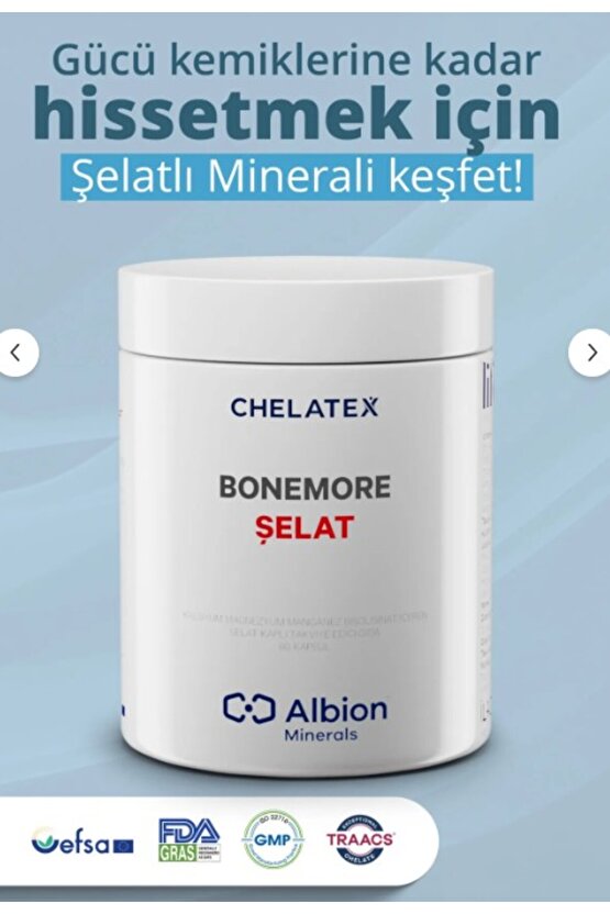 Bonemore Kalsiyum Magnezyum İçeren 60 Bitkisel Kapsül