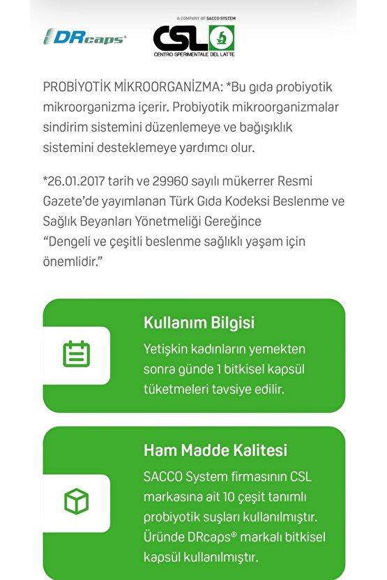 FemBiotic Kadınlara Özel Probiyotik+Prebiyotik,Vajinal Flora Desteği,Sindirim Sağlığı 30 Kapsül