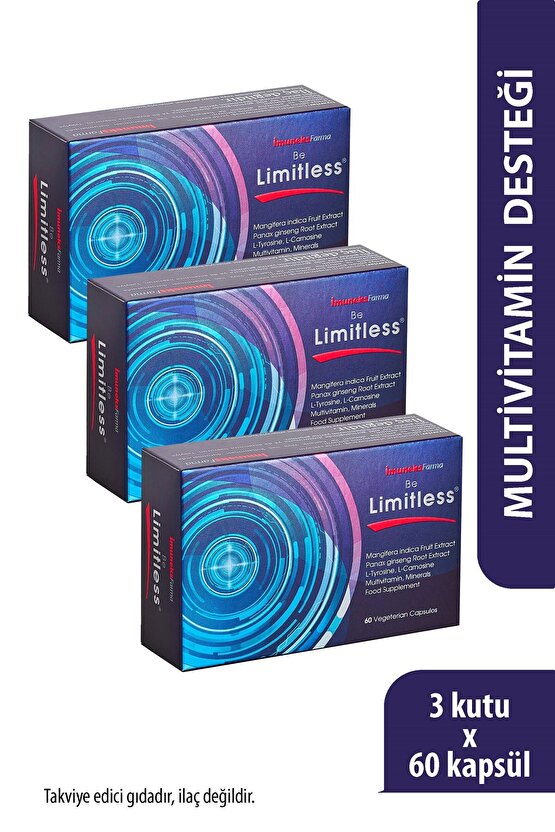 İmuneks Farma Be Limitless x 3 Adet