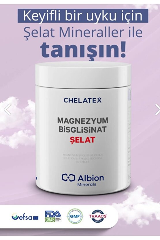 Magnezyum Bisglisinat Şelat 60 Tablet