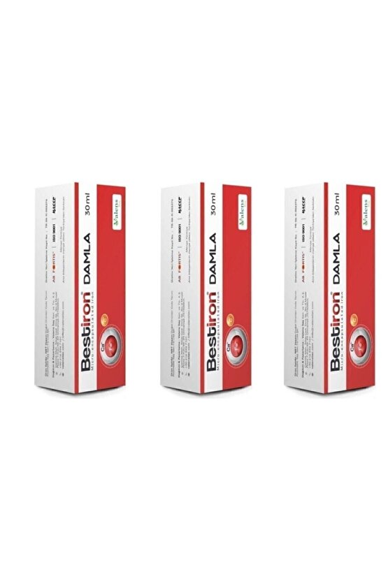 Bestiron Damla Demir Ve Vitamin C 30 Ml 3 Adet