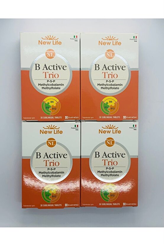B Active Trio Dil Altı 30 Tablet 4 Adet