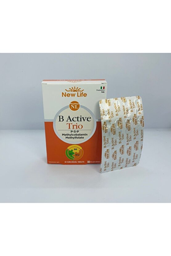 B Active Trio Dil Altı 30 Tablet 4 Adet