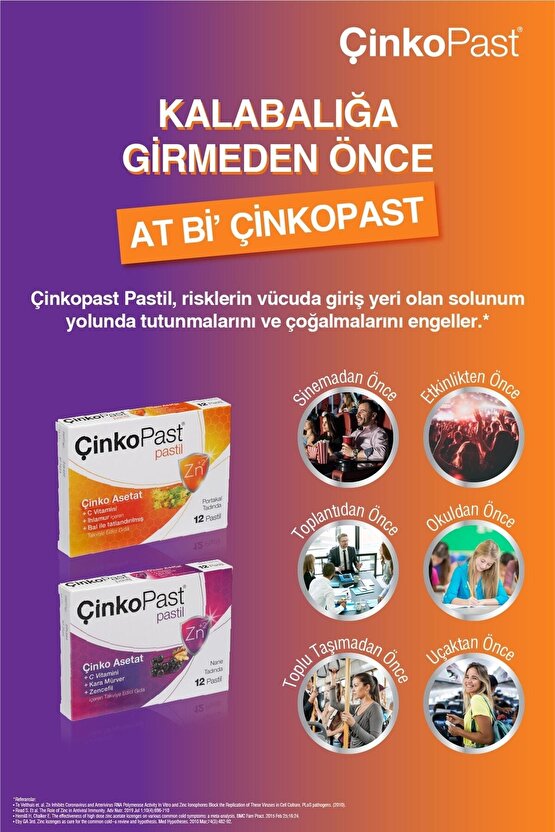 Çinkopast C Vitamini Ihlamur Bal Pastil