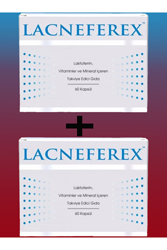 İmuneks Lacneferex Vitamin Ve Mineral İçeren Gıda Takviyesi 60 Kapsül X2
